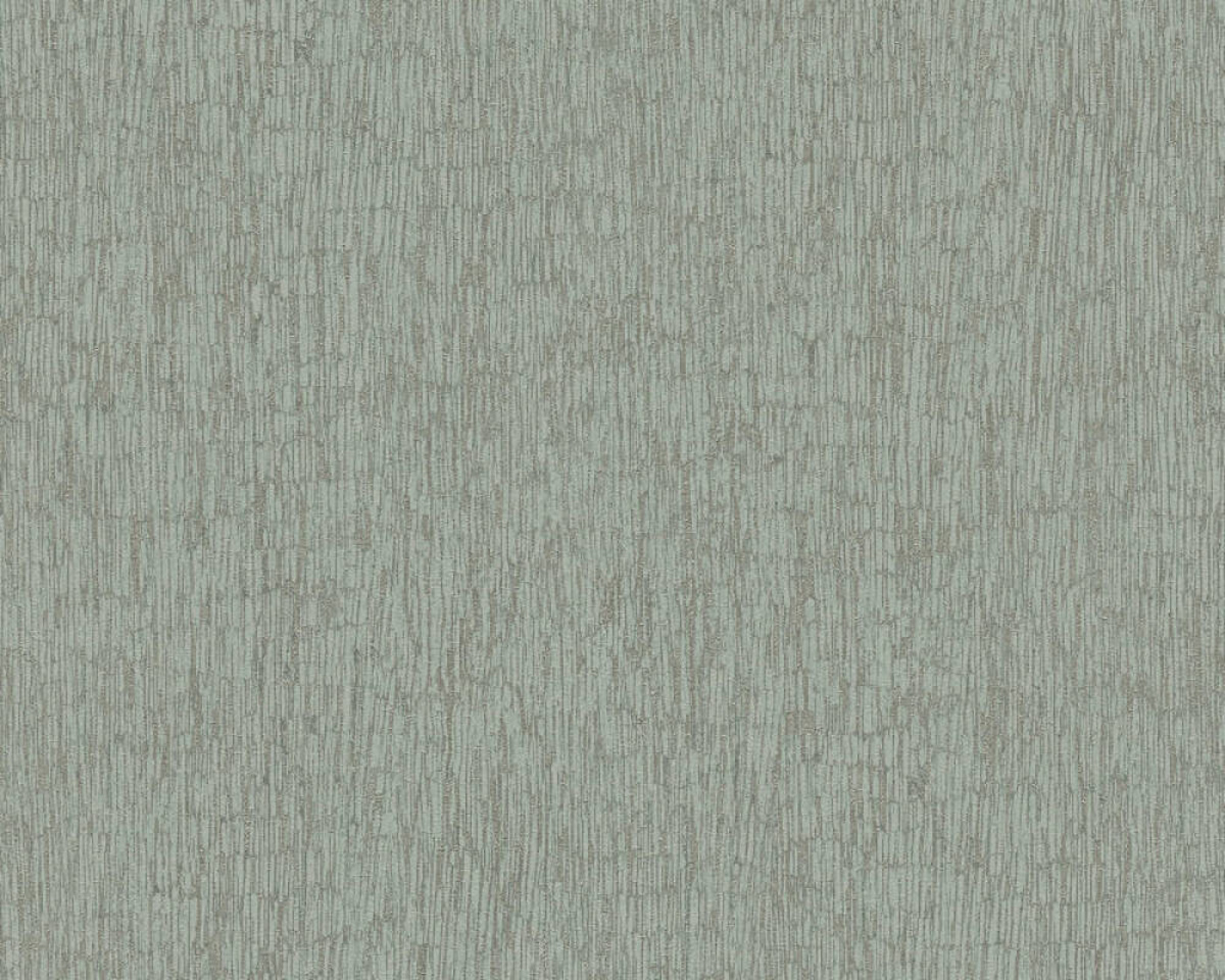 Moderná tapeta s imitáciou štiepaného kameňa a hnedým leskom na zelenom podklade, 39562-3